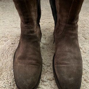 To Boot New York Mens Suede Zip Up Boots Size 11.5